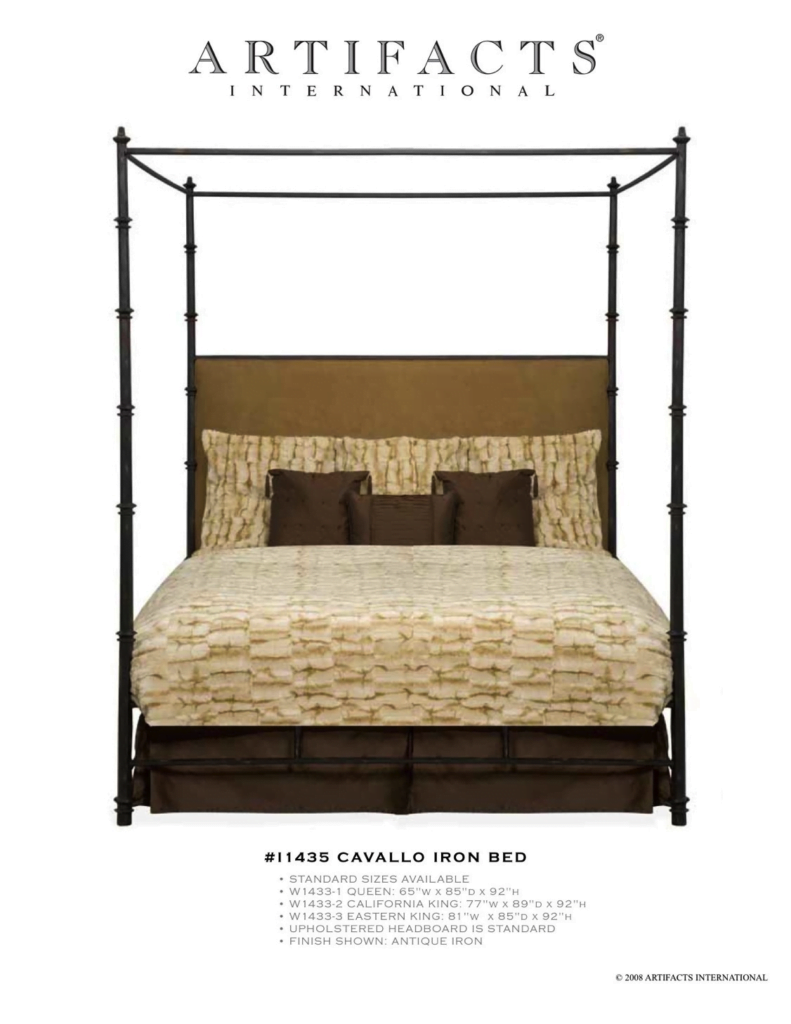 Artifacts International Cavallo Iron Bed