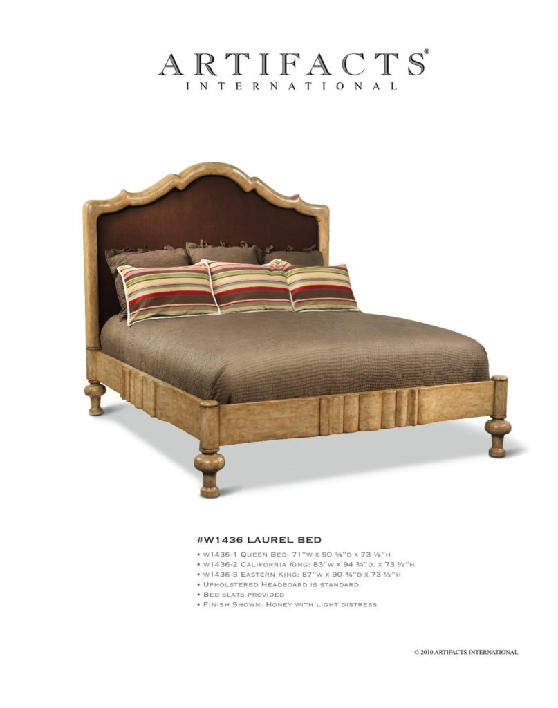 Artifacts International Laurel Iron Bed