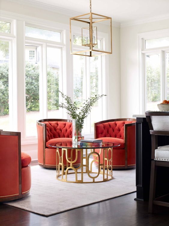 Hancock and Moore Swoon Swivel Chair
