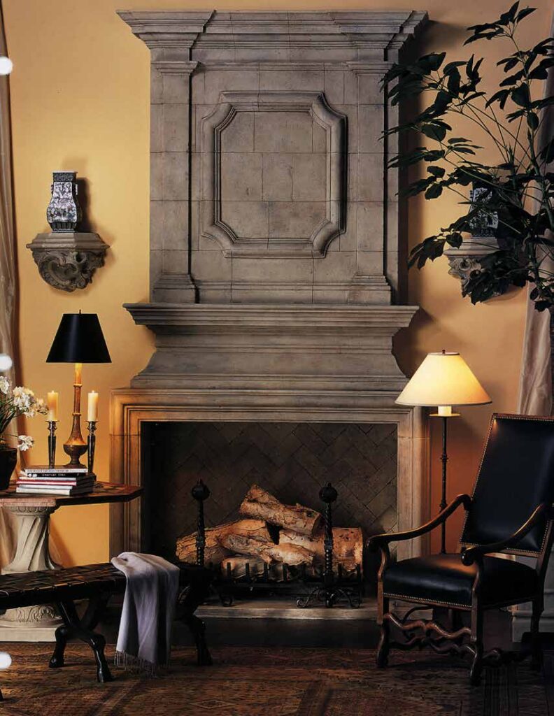 Stone Yard Fireplace Mantel
